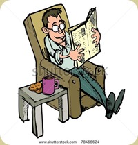 stock-vector-cartoon-in-a-lounge-chair-reading-a-newspaper-with-coffee-on-the-side-table-78466624 stock-vector-cartoon-in-a-lounge-chair-reading-a-newspaper-with-coffee-on-the-side-table-78466624