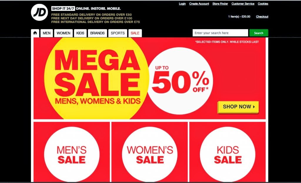 jd sports sale mens