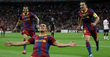 اهداف برشلونة على المان