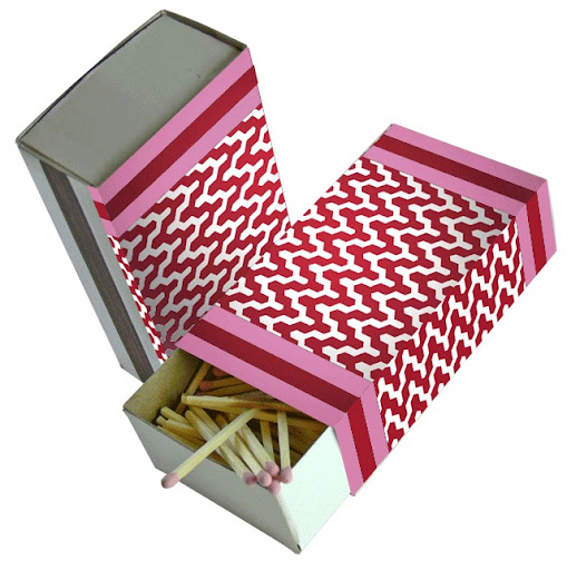 A small box of matches from Iomoi for Valentine's Day is an unexpected yet creative gift.