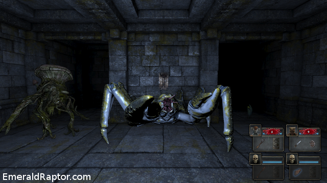 Giant crab and fungus monster