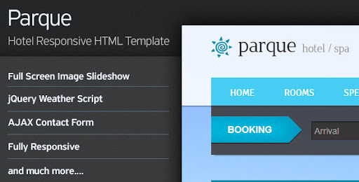 Parque - Hotel Responsive HTML Template - Travel Retail