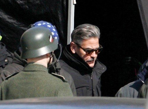 George Clooney a Monuments Men forgatásán 03