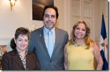 9- Los embajadores de Honduras, Dubai y República Dominicana