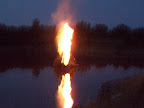 The floating bonfire