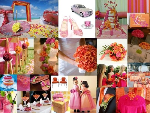 PinkOrangeWeddingThemeConceptjpg