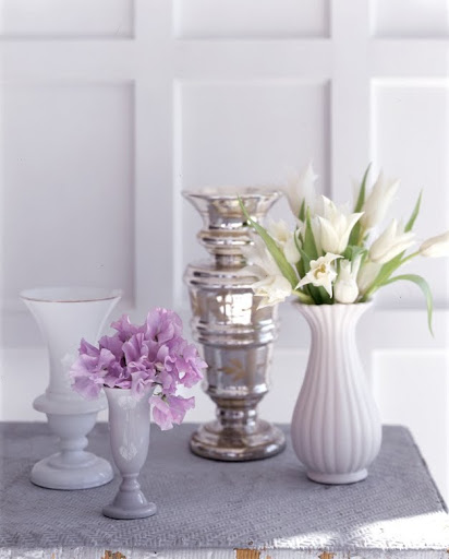 Another selection of trumpet vases. (Martha Stewart Living)