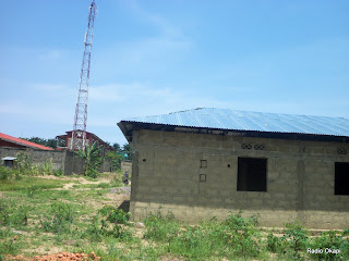 Une maison en construction à Zamba Télécom/Kinshasa, 01/02/2010