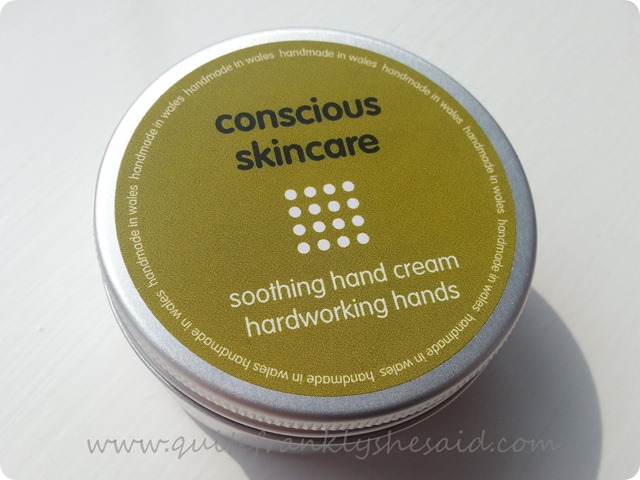 Conscious Skincare Soothing Hand Cream Hardworking Hands