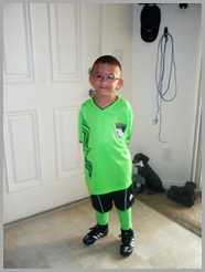 8-6-2011 ready for his first scrimmage game