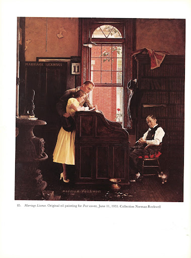 Oh, young love. I particularly enjoy the details of Rockwell's 1955 illustration Oh, young love. I particularly enjoy the details of Rockwell's 1955 illustration