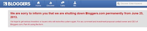 bloggersdotcom shutting down