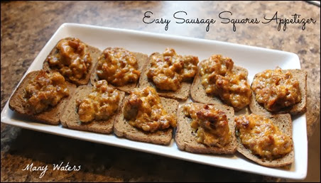 Many Waters Easy Appetizer Sausage Squares