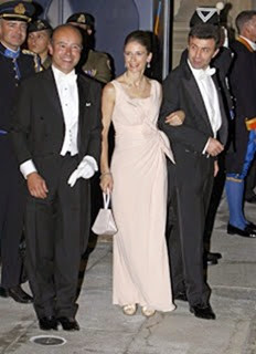 La condesa Isabelle de Lannoy, hermana de la novia, y Jean-Charles de le Court La condesa Isabelle de Lannoy, hermana de la novia, y Jean-Charles de le Court