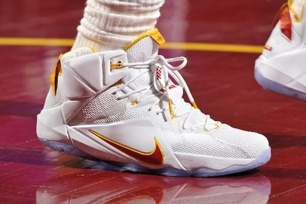 Closer Look at LBJ8217s Latest Cleveland Cavaliers LeBron 12 Home PE