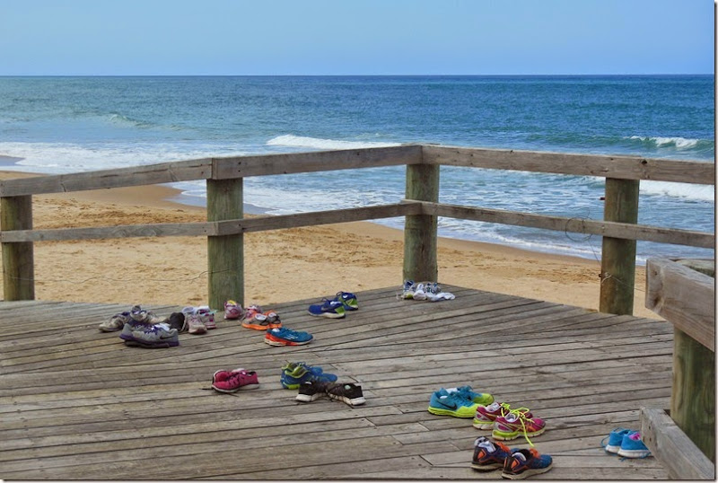 Shoes at beach