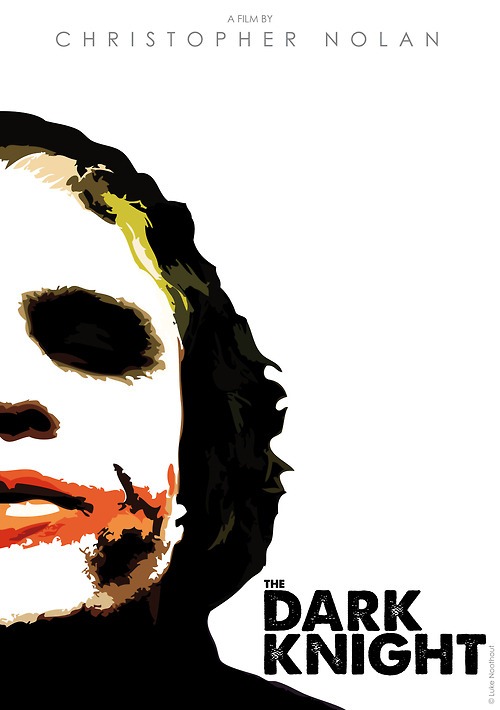 Batman 02 TDK minimal movie poster