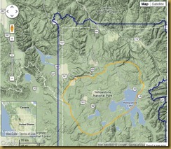 yellowstone Caldera Map