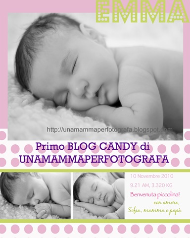 Primo blog candy Unamammaperfotografa