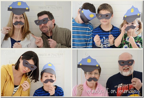 Police Birthday Party Photo Booth