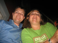 Erika and I on the fire escape.