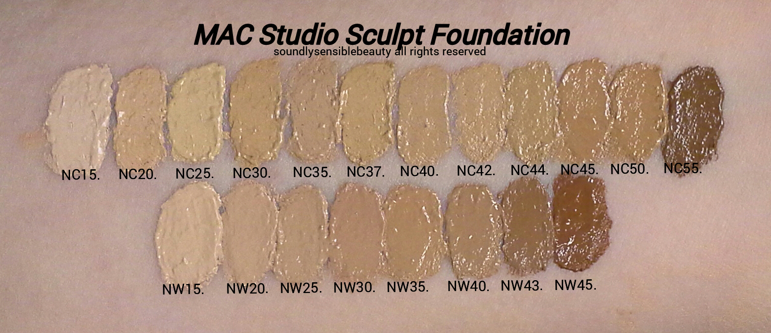 MAC Studio Sculpt Foundation; Review & Swatches of Shades