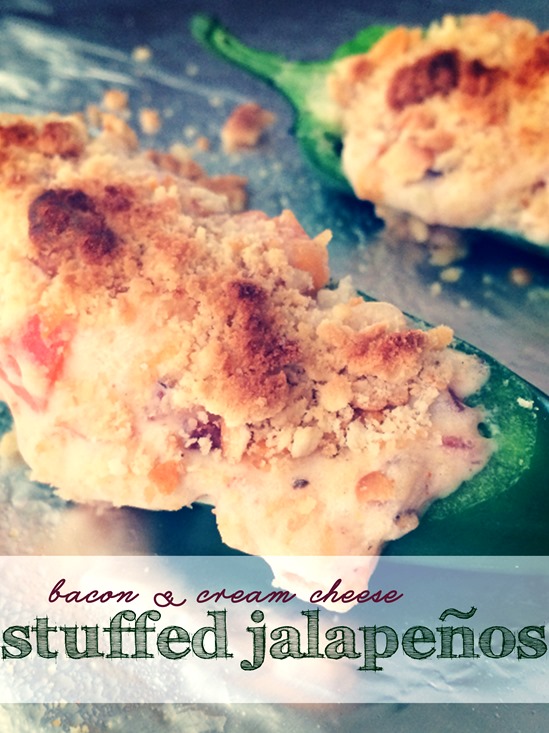 Bacon, Pepper, and Cream Cheese Stuffed Jalapenos