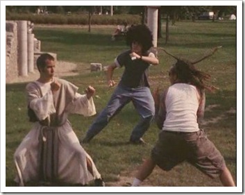 Jesus battles the evil forces of LMFAO. Jesus battles the evil forces of LMFAO.