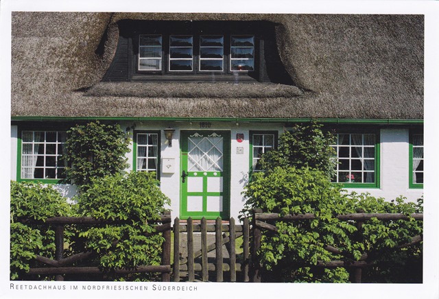 Thatched house in Süderdeich, North Frisia