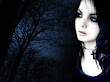 Dark Girl With Background