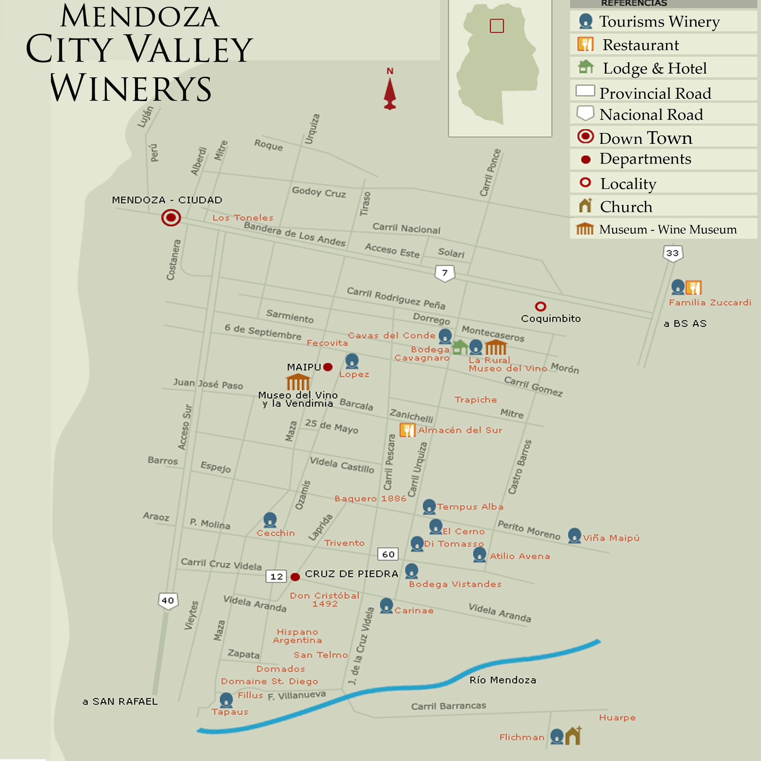 mendoza wine map