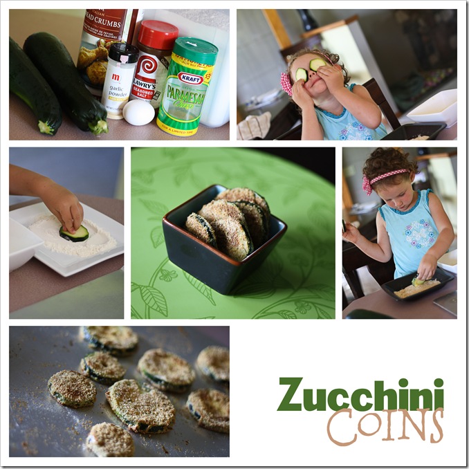 Zucchini Coins collage