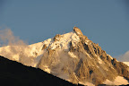 Aiguille du Midi at sunset