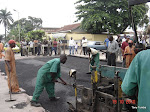 Travaux de réhabilitation des routes à Kinshasa.