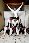 Yay for cufflinks! The guys get in formation in the photo booth. Yay for cufflinks! The guys get in formation in the photo booth.