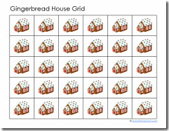 Gingerbread House Grid Game