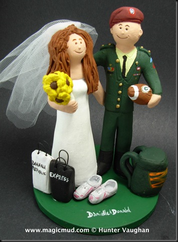 Army Airborne Wedding Cake Topper