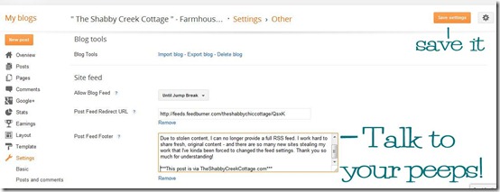 how to add a footer to the bottom of your RSS feed on Blogger how to add a footer to the bottom of your RSS feed on Blogger