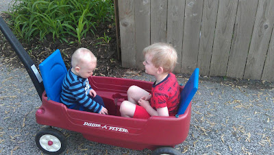 first time in wagon Charlie loved it