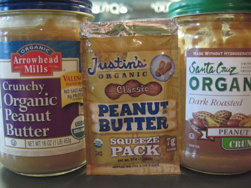 A couple of my favorite PB's and one in a squeeze pack --  good for traveling, but not a favorite.