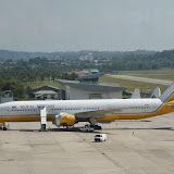 There is a great observation deck on top of BSB airport.