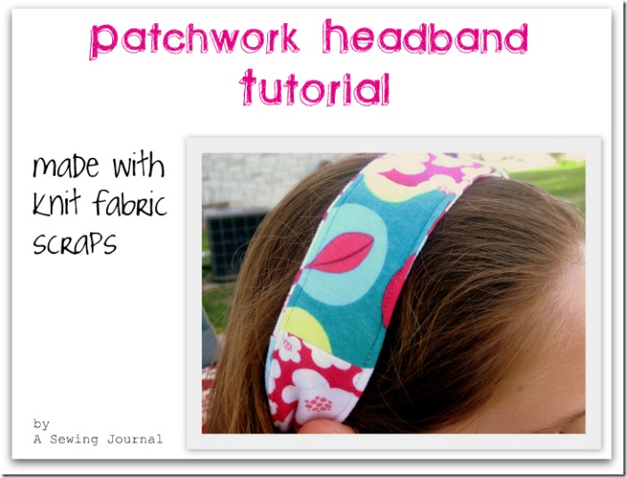 Patchwork Headband Tutorial title Patchwork Headband Tutorial title