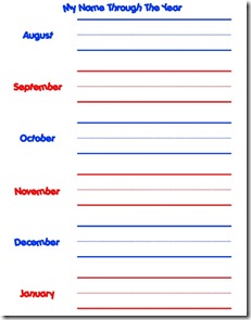 name through the year 1