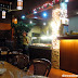 Brightly lit counter / bar at Delongtes