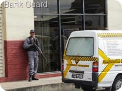 012 Guard outside Bank, Scarborough