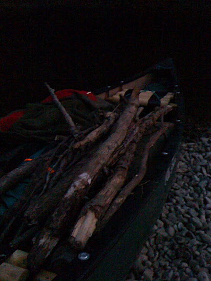 Some firewood gathered along the way.