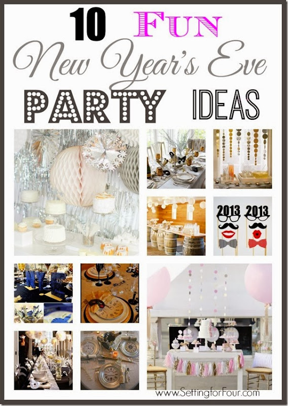 10 Fun New Year???s Eve Party Ideas - Setting for Four