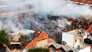 Incendio Iron Mountain - Barracas