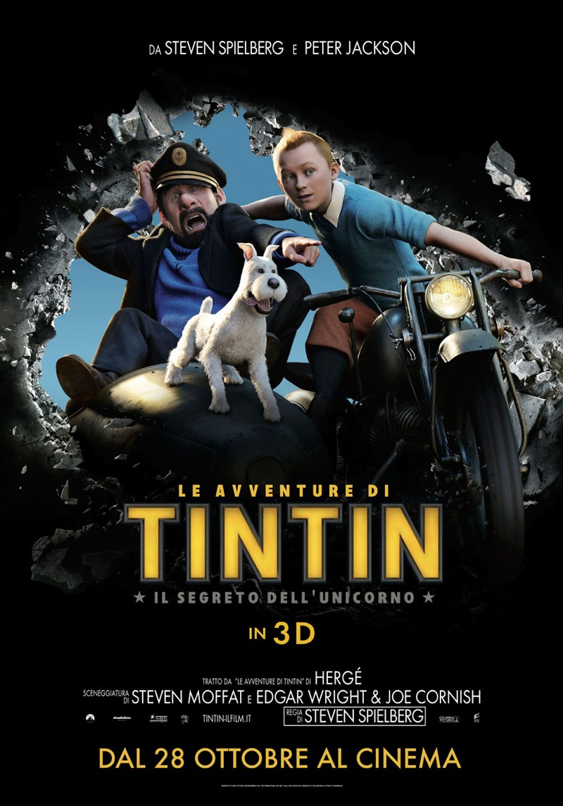 Le avventure di tintin segreto unicorno poster