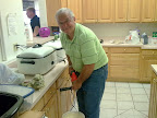 Dan brought a special tool to insure light and fluffy pancakes